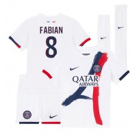 Paris Saint-Germain Fabian Ruiz #8 Fotballklær Bortedraktsett Barn 2024-25 Kortermet (+ korte bukser)